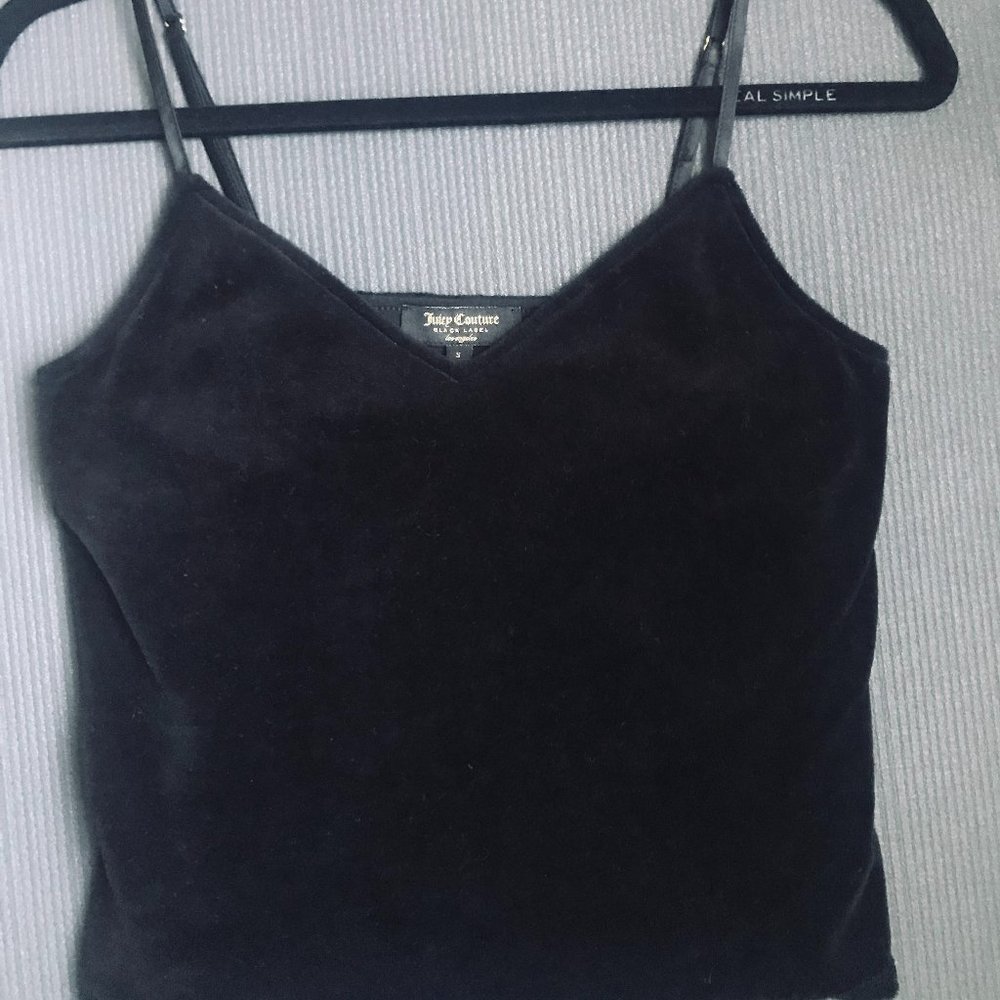 Juicy Couture Black Label Velour V-neck Top - NWOT